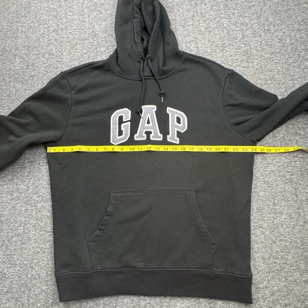 Gap Hoodie Mens‎ Sz Large Black Big Logo Spellout Pullover